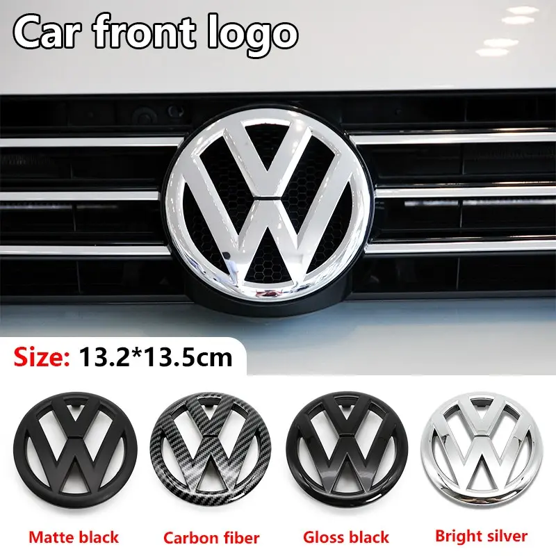 Volkswagen Car Front & Rear Emblem, Hood Decoration, Scratch-Resistant Reinforced Badge, Replacement Logo for Golf 7.5 & All Vw Models
