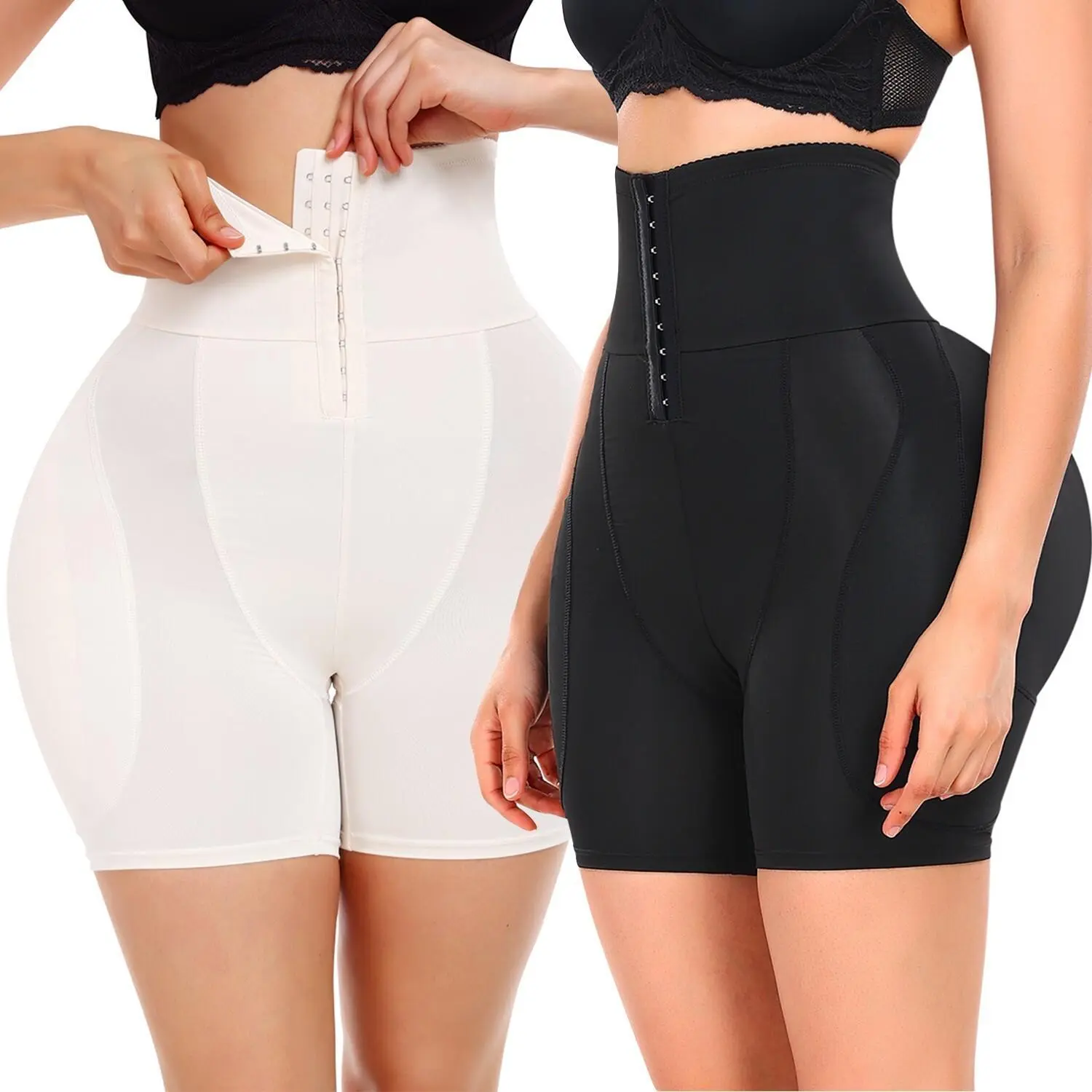 Women Hip Padded Booty Lifter Shapewear Hip-lifting Tummy Control Short Panties Compression waist trainer High Waisted Breathable Adjustable Outfit Womenswear