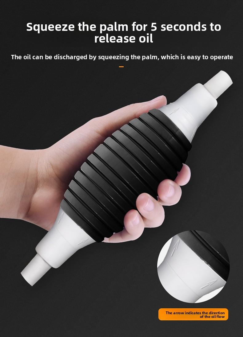 2 in 1 Manual Oil Pump Dual Flow Hand Siphon Pump with Valve Portable Fuel and Water Transfer Tool for Efficient Transfer