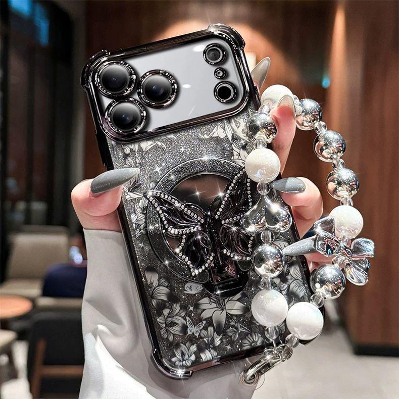 Suitable for Apple 17 Pro Max Phone Case iPhone 16 High-end Protective Cover 15 Plus Flower