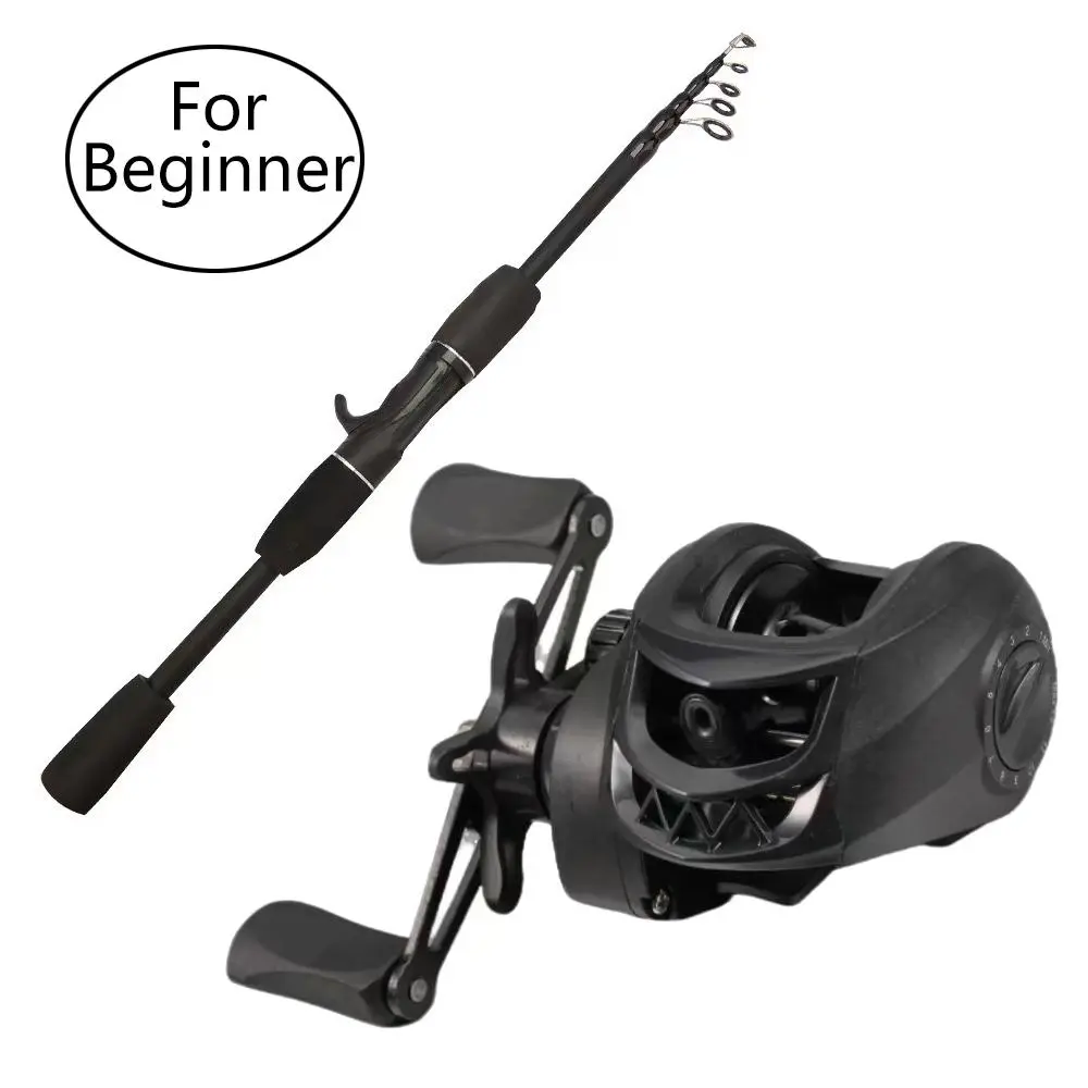 Fishing Rod & Baitcasting Reel Set, 1 Set 1.8m Fishing Rod & Baitcasting Reel, Portable Fishing Gear, Outdoor Fishing Accessories, Fishing Bundle, Fishing Equipment, Fishing Stuff