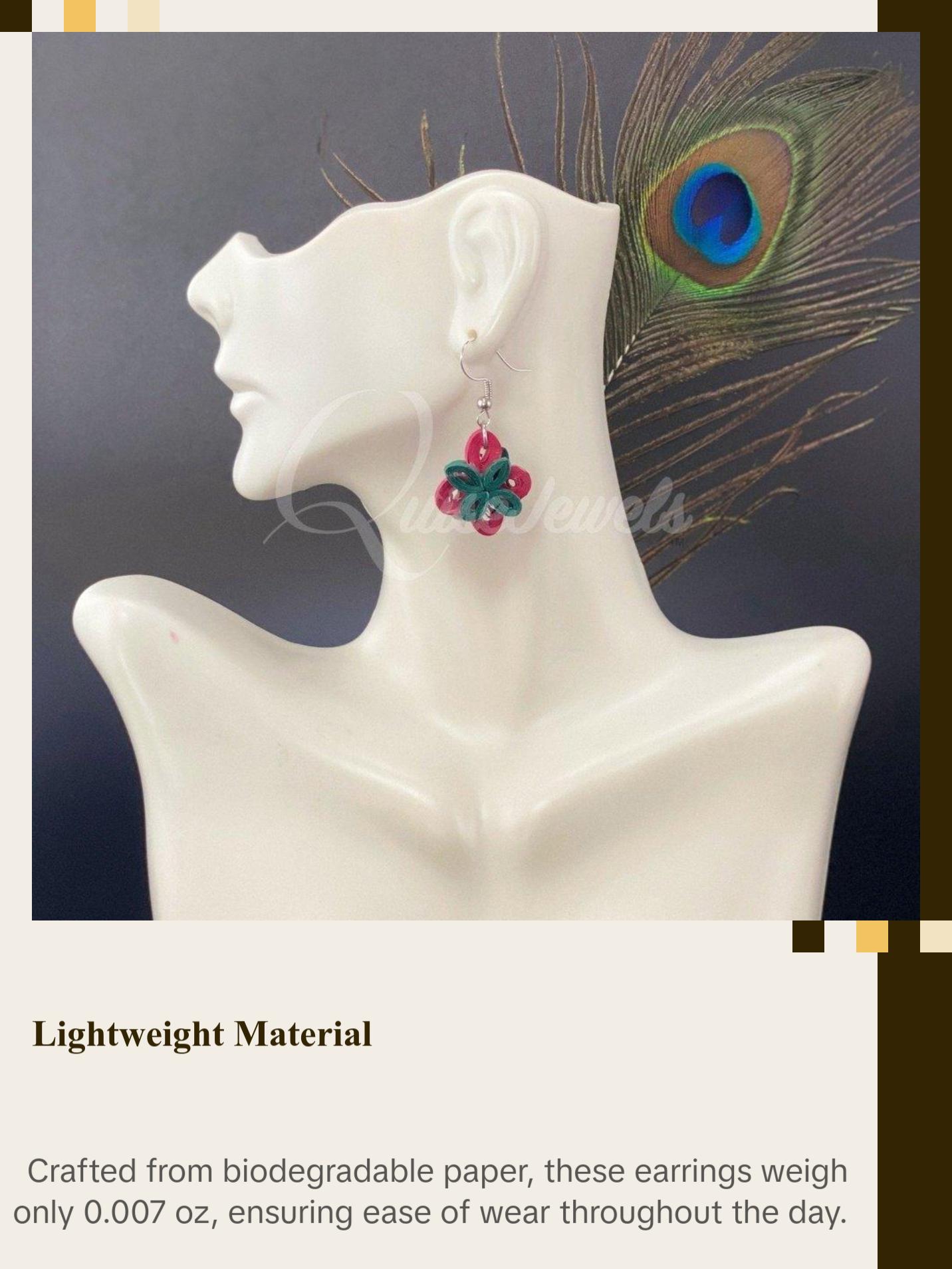 Cute multiple color small Flower Earrings