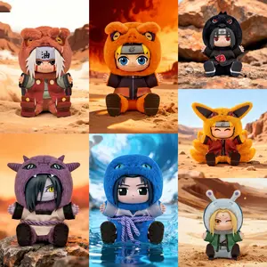 MINISO Naruto Shippuden Cute Vinyl Plush Blind Box Pendant,Animals Party Collection, 5"Cartoon Keychain,Desk Decor, Gift Toy,Soft Stuffed Toys for Bag Bedroom, Desk, or Car,Surprise Figure Collectibles for Everyone,Best Gift