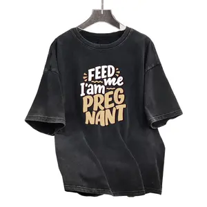 Cool Black Maternity T-Shirt for Women - Lightweight, Stretchy, and Casual Summer Fit