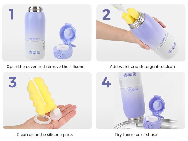 Momfann Portable Bottle Warmer for Travel, Dual Heating Modes for Breastmilk & Water On The Go, Portable Bottle Milk Warmer with Fast Heating & Long Battery Life, 12 Ounces Large Capacity Momfann Portable Bottle Warmer for Travel, Dual Heating Modes for Breastmilk & Water On The Go, Portable Bottle Milk Warmer with Fast Heating & Long Battery Life, 12 Ounces Large Capacity