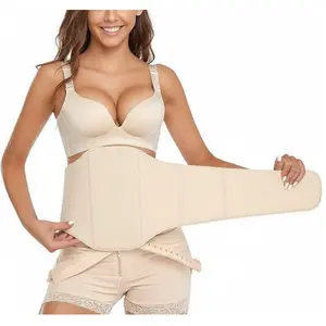 Small Size 360 Lipo Foam Ab Board Post Surgery Liposuction Abdominal Compression Boards with Adjustable Belts for Postpartum & Surgery Recovery – Special Mesh Design
