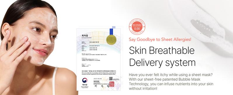 MENOKIN Korean Face Mask 3sets [30 seconds Quick Bubble Mask] (Collagen, Brightening, Repair), Hydration improvement, Radiance-boosting, Easy-to Use, Glass Skin, 3.21 fl.oz