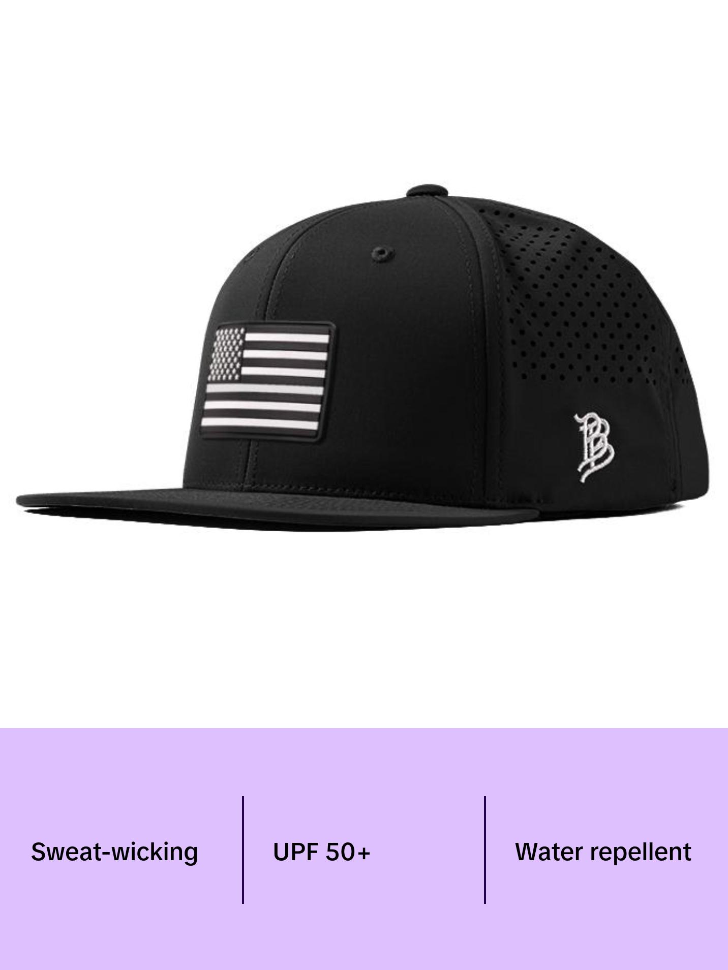 Vintage Old Glory Flat Brim Performance Hat