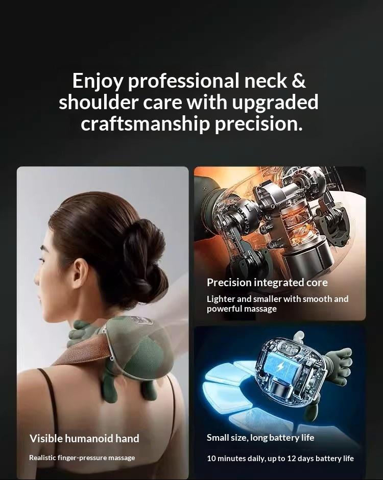 Neck Massager Electric Acupressure Neck & Back Massager Multi-Functional Five-Finger Shoulder & Neck Massager Wireless Portable USB Charging Deep Tissue Massage for Neck, Shoulders, Back, Arms, and Legs Valentine's Day Gift Neck Massager Electric Acupressure Neck & Back Massager Multi-Functional Five-Finger Shoulder & Neck Massager Wireless Portable USB Charging Deep Tissue Massage for Neck, Shoulders, Back, Arms, and Legs Valentine's Day Gift