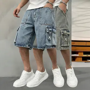 2026 new style men's jeans shorts summer casual straight five-inch pants