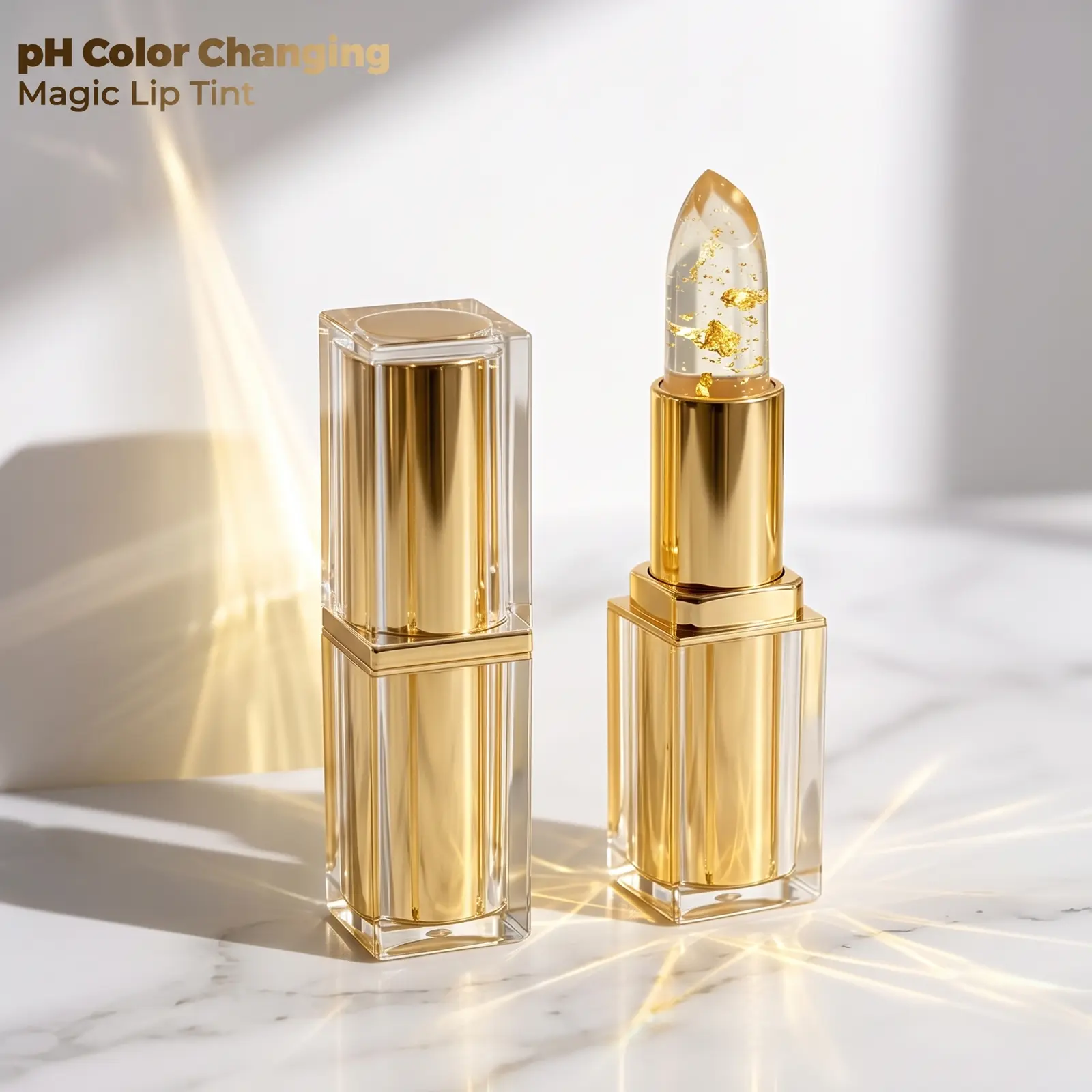 Buy 1 Get 1 Free, Hydrating pH Color Changing Lipstick & Plumping Lip Gloss - Get a Custom Temperature-Sensitive Tint with Intense Moisture - Long Lasting, Transferproof, Glossy Finish Lip Balm Daily Care