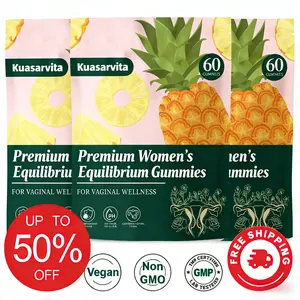 Feminine Balance Gummies 3 Pack, Premium Hawaiian Pineapple Flavor, Women's pH Health Support, Immune & Energy Boost, Vegan Gluten-Free, 60 Count Each