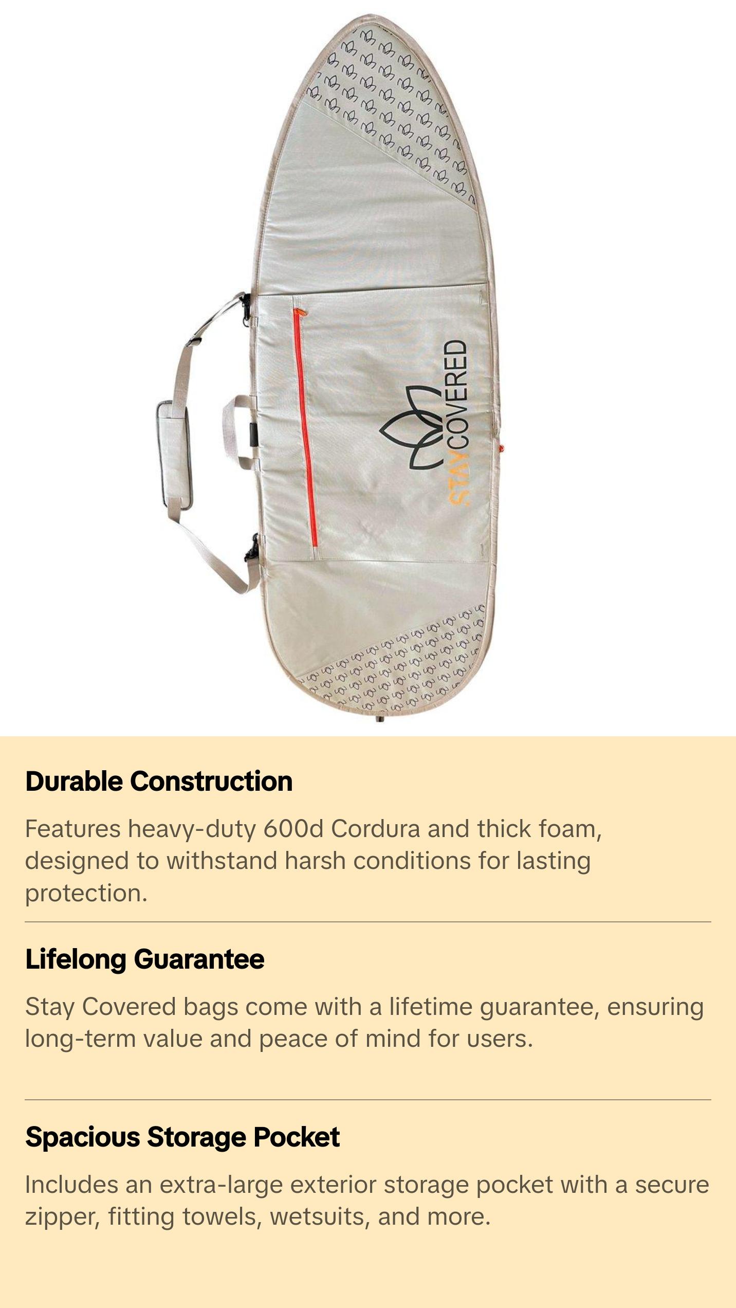 Stay Covered Padded Surfboard Bag 6'0 - 6'6"