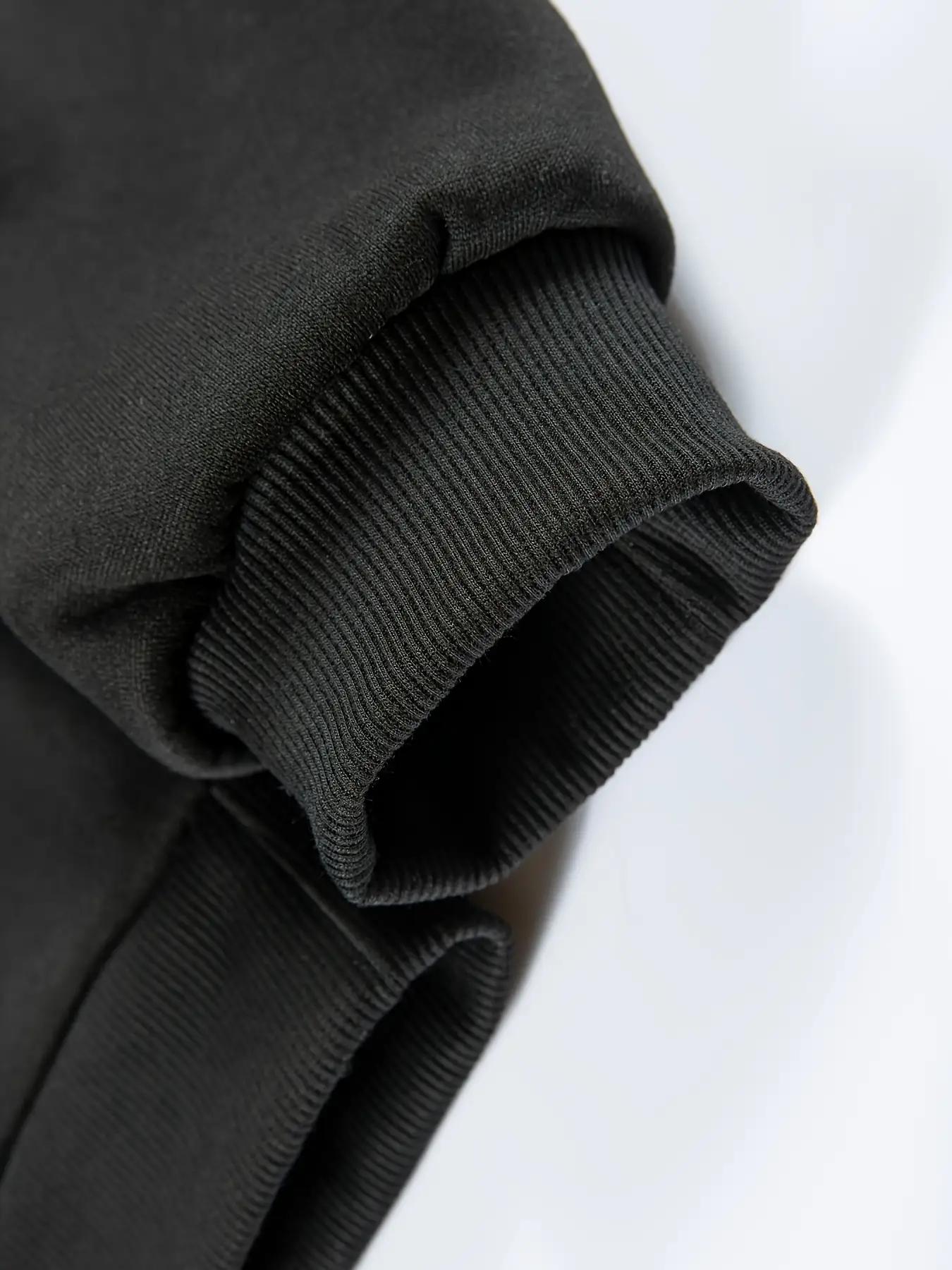 Men's sports two-piece hooded sweatshirt and pants set - gray with black logo, non stretch fabric, regular style, pocket, suitable for autumn and winter, casual wear | hooded sweatshirt | pocket pants, sweater hooded sweatshirt