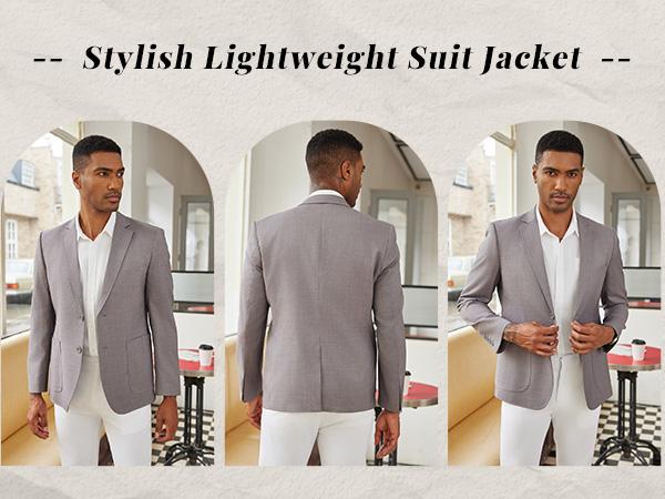 COOFANDY Mens Casual Sport Coat Lightweight Two Button Blazer Slim Fit Business Jackets COOFANDY Mens Casual Sport Coat Lightweight Two Button Blazer Slim Fit Business Jackets