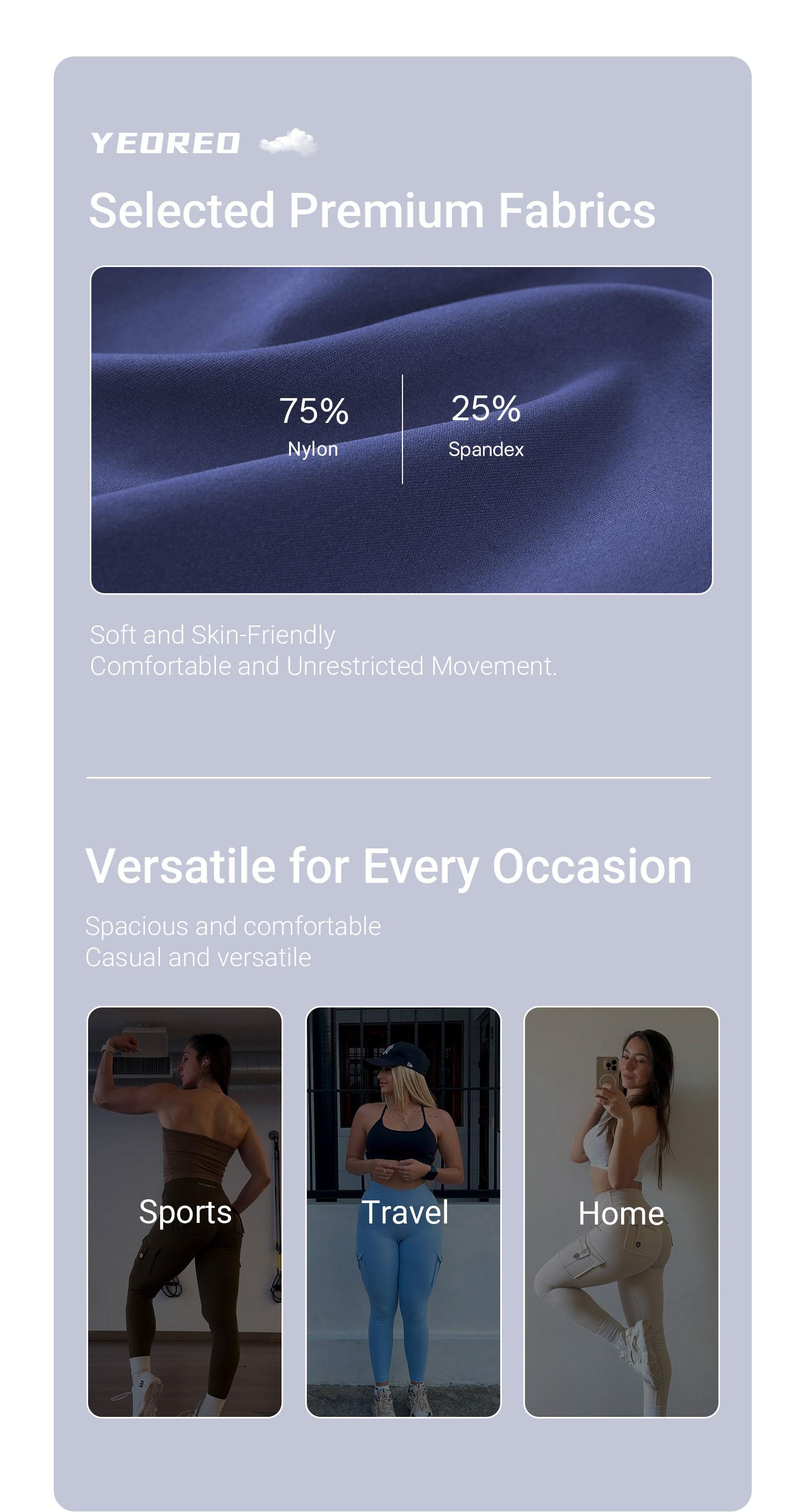 YEOREO CoreFlex Workout Cargo Leggings with Pockets for Women Hidden Scrunch Butt Lifting Leggings Gym Yoga Pants SpringStatements