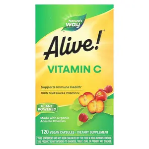 Nature's Way Alive!®, Vitamin C, 120 Vegan Capsules (125 mg per Capsule)