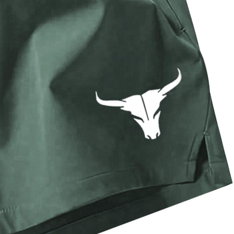 Men's lightweight shorts with drawstring waistband made of non-stretch fabric, perfect for swimming, volleyball, and workouts | Athletic shorts suitable for poolside wear and casual outings