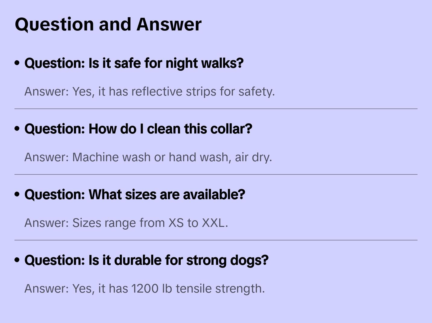 Reflective Blue Boho Collar