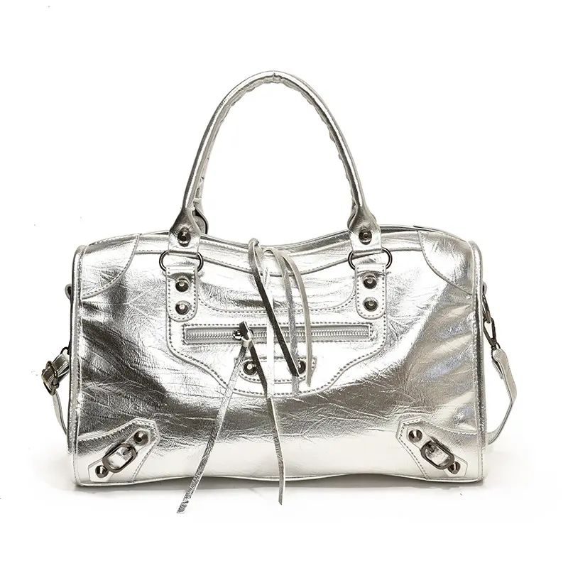 Women's Punk Style Large Capacity Tote Bag,Fasionable Solid Color Shoulder Bag for Daily Casual Trendy Versatile High-quality Daily Commuting Bag, crossbody bag