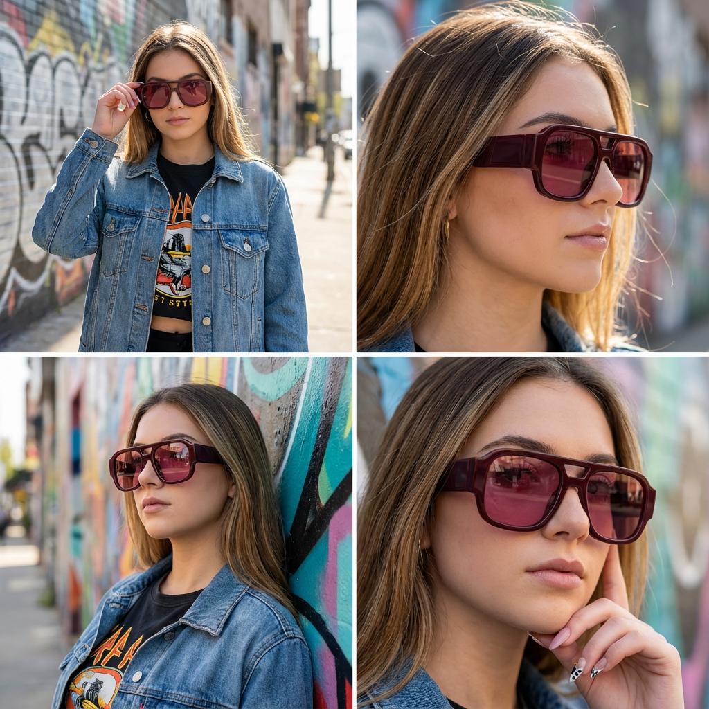 Stylish Aviator Sunglasses for Men and Women , Trendy Rectangle, Fashionable Design, Perfect for Outdoor Activities and Daily Wear Stylish Aviator Sunglasses for Men and Women , Trendy Rectangle, Fashionable Design, Perfect for Outdoor Activities and Daily Wear