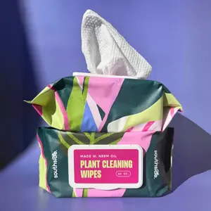 Southside Plants Neem Oil-Infused Plant Cleaning Wipes - Extra-Thick 5.5 x 7.25in Wipes for Indoor & Outdoor Plants, Clean & Natural Formula