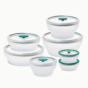 Anyday 14-Piece Glass Food Storage Container and Cookware Set with Glass Lids