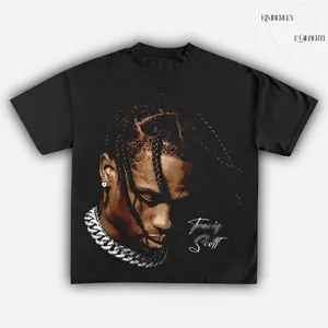 Travis "Big Head" Tee, Scott Tshirt, Rapper Shirt, Hip-hop rap Shirt, Graphic Tees, Unisex Y2K Cotton Tees, Streetwear
