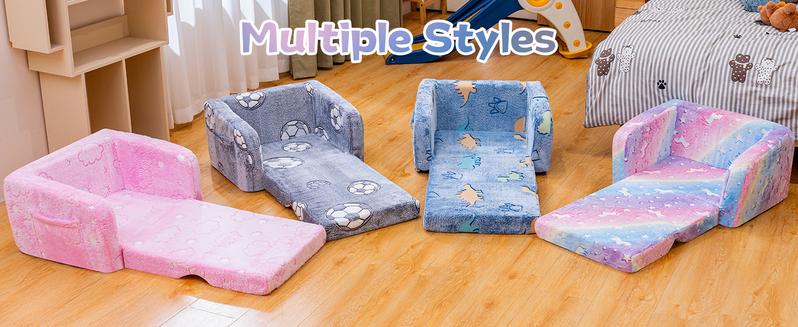 Lamerge Modular Play Couch - Glow in the Dark Play Couch for Kids Cloud Couch, Soft & Comfy, Adjustable Backrest, Suitable for Ages 3+ Years kid foam couch for kids s couch kids couch excellent gift for Christmas and New Year Springtok