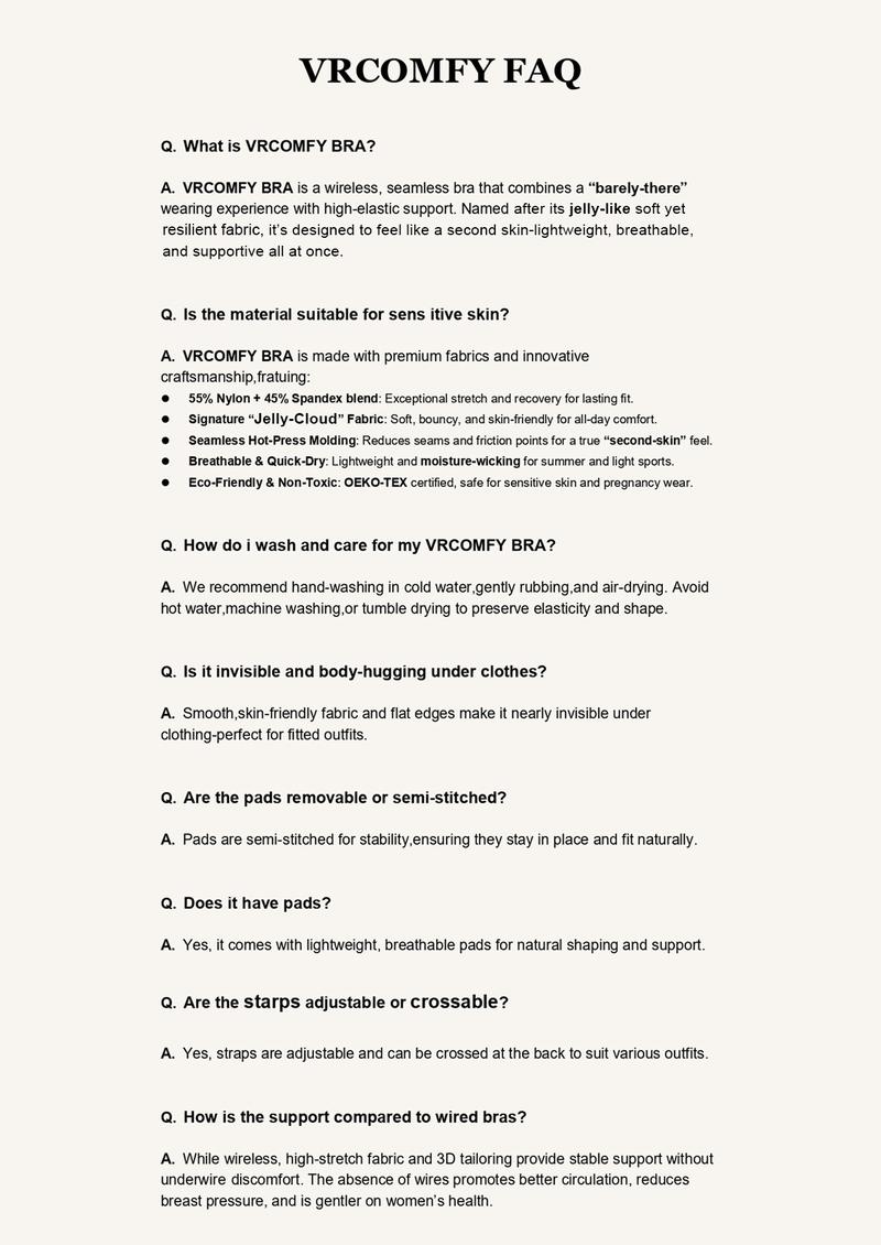 VRCOMFY Womens Wireless Bras Push Up Support Full Coverage Bralettes No Underwire Bra Comfortable Seamless Everyday Bra Sexy Lingerie for Party