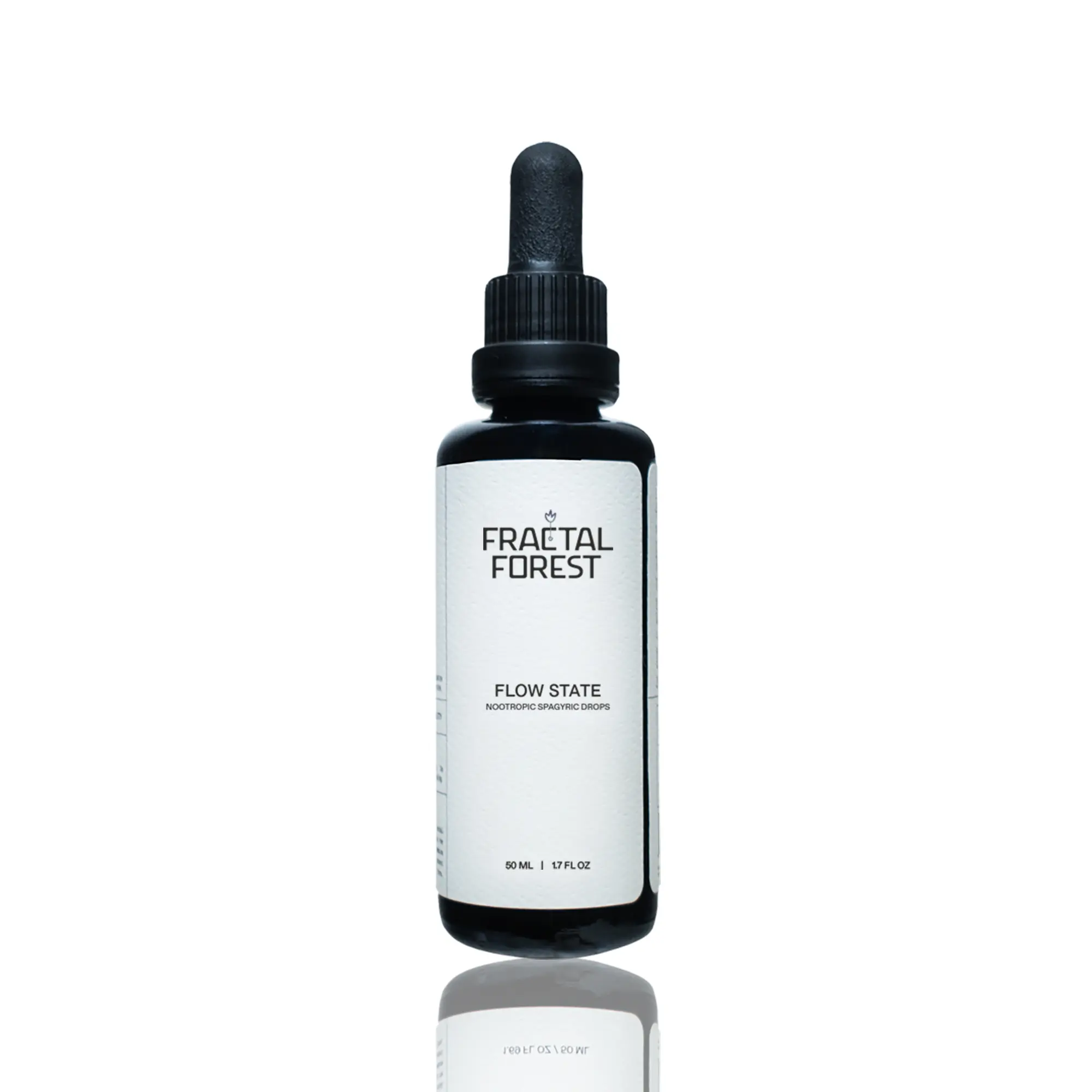 Fractal Forest Flow State Drops - Spagyric Nootropic Tincture with Lion's Mane, Rhodiola & Mucuna for Focus & Cognitive Performance - 50 mL