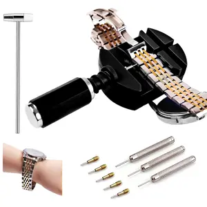 【SGGUI】Watch Link Removal Tool Kit - Resizing Tool for Bracelet Adjustment & Replacement, Pin Remover for Sizing Strap, Watch Adjuster, Hammer for Watch Repair,Watch Pins Replacement, Adjust Band,Adjust yourself easily
