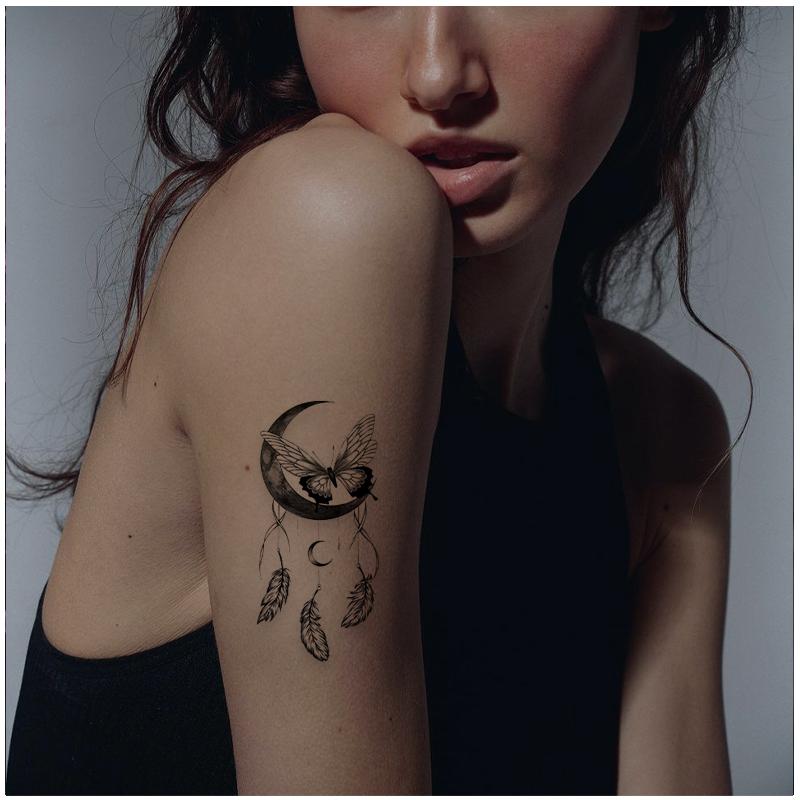 36 Sheets Realistic Black Rose Peony Flower Temporary Tattoos for Women Adults Body Art Arm, Snake Fake Floral Sketch Sleeve Tattoo Sticker Durable Waterproof