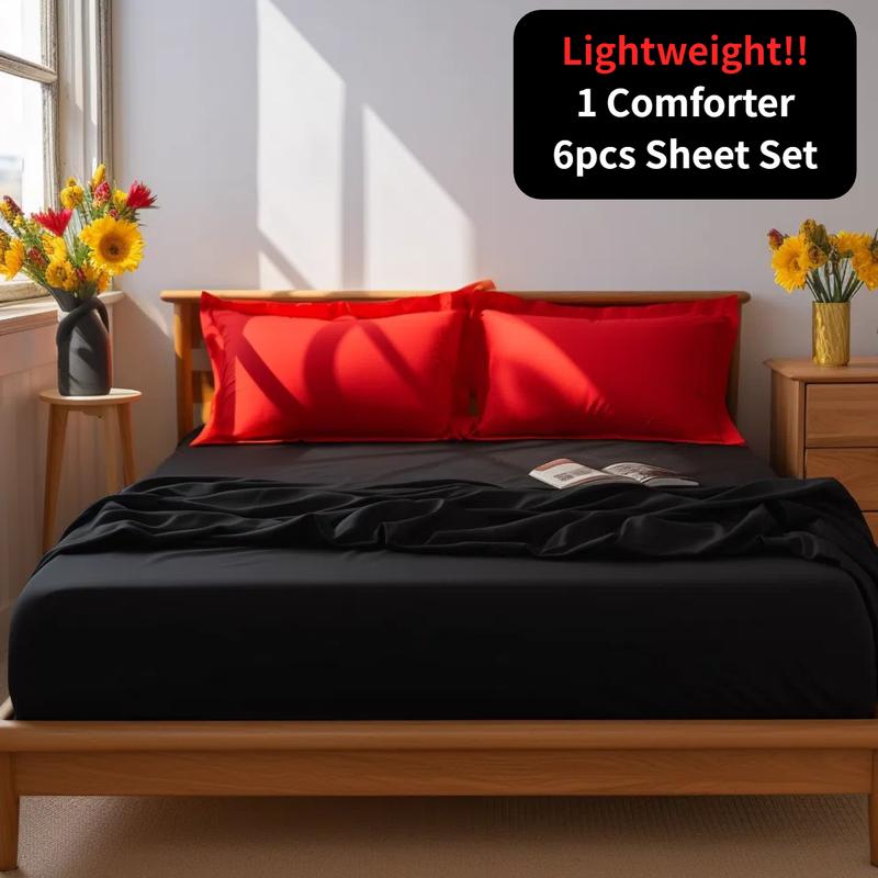 Cosybay 7-Piece Luxurious Comforter Set - Queen / King Size - Christmas pumpkin comforter set - Reversible down alternative duvet- Breathable & Lightweight - Perfect for All-Season Comfort - Includes Flat Sheet, Fitted Sheet, Pillowcases & Pillow Shams Cosybay 7-Piece Luxurious Comforter Set - Queen / King Size - Christmas pumpkin comforter set - Reversible down alternative duvet- Breathable & Lightweight - Perfect for All-Season Comfort - Includes Flat Sheet, Fitted Sheet, Pillowcases & Pillow Shams