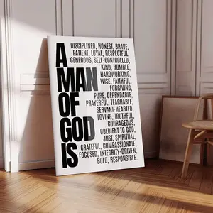 Black White Teen Boy Room Scripture Art College Guy Dorm Religious Wall Decor Bible Verse Poster Youth Boy Modern Christian Bible Verse Art