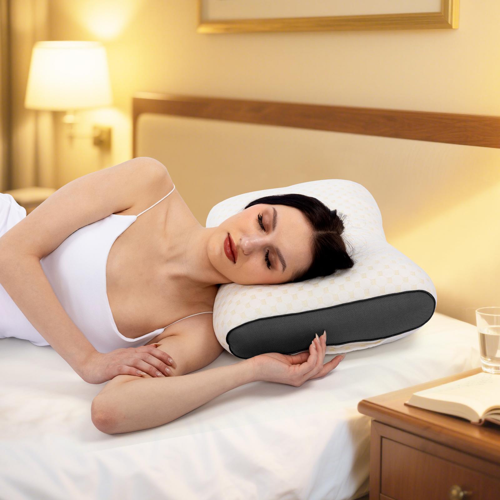 【Buy 1 Get 1 Free !!】UFIST Neck Massage Couple Pillow - Adjustable ergonomic orthotic support, high-quality soft pillow core, detachable knitted pillowcase, relieves neck pain , aids sleep.Ergonomic Height for Optimal Cervical Support 【Buy 1 Get 1 Free !!】UFIST Neck Massage Couple Pillow - Adjustable ergonomic orthotic support, high-quality soft pillow core, detachable knitted pillowcase, relieves neck pain , aids sleep.Ergonomic Height for Optimal Cervical Support