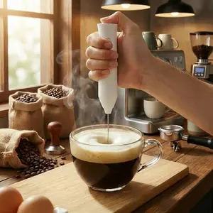 Rechargeable Milk Frother, 3-Speeds Automatic Handheld Foam Maker, Electric Milk Frother, Cordless Milk Frother, Household Kitchen Appliances for Home Use