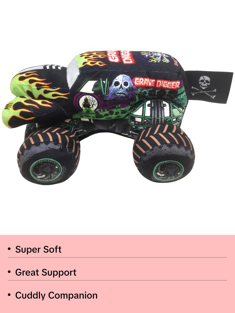 Jay Franco Monster Jam Grave Digger Plush Stuffed Pillow Buddy