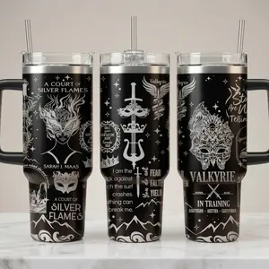 A Court of Silver Flames Tumbler 40oz, Velaris Tumbler, Velaris Bookish Gift