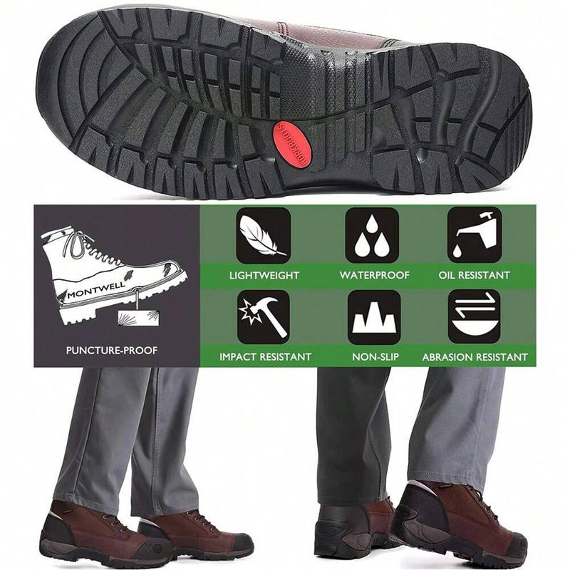 Men's Work Boots 6" Composite Toe / Soft Toe Electrical Hazard Protection | Durable | Comfortable