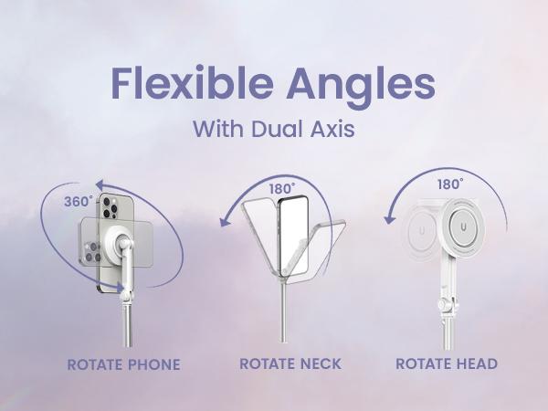 KraftGeek JustTap Magnetic 66" Selfie Stick Tripod for iPhone & Android Phones, Compatible with MagSafe, Fits iPhone 12/13/14/15/16/17 Series & iPad, MagSafe Case & Other Phones with Metal Ring, With Rechargeable Wireless Remote