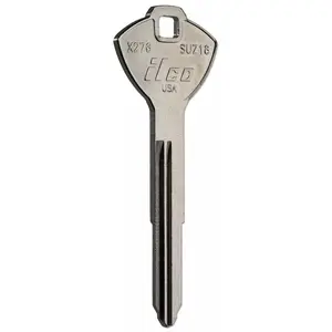 Uncut Key for Various Models of Suzuki Motorcycles ILLCO SUZ16, SUZ18 Key Code Between: A6001-A7000 Part Number: X276