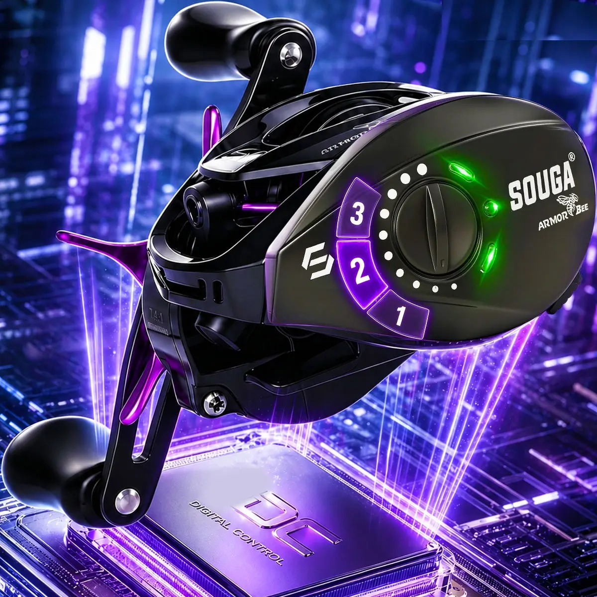 DC Baitcasting Fishing Reel Ultralight 4+1BB/6+1BB  7.2:1/7.1:1 Gear Ratio Baitcaster Reel Smooth and Sensitive, Fishing Reel for Freshwater Saltwater Fishing