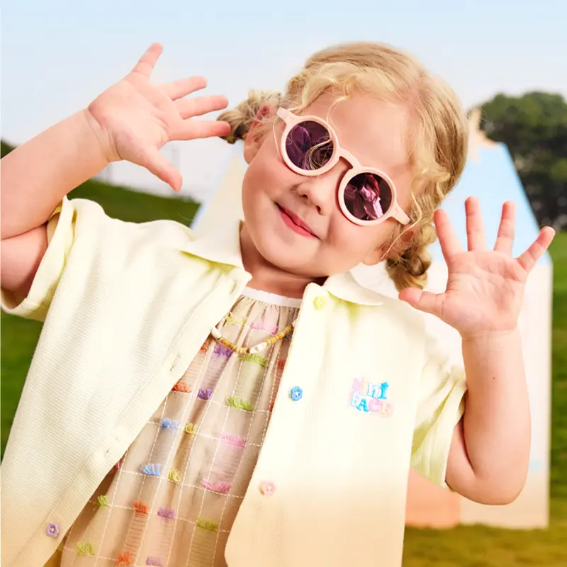 KIGO Baby Sunglasses 0-6 Years, UV400 Polarized Toddler Sunglasses, 360° Flexible TPEE Frame, Lightweight Safe Outdoor Eyewear