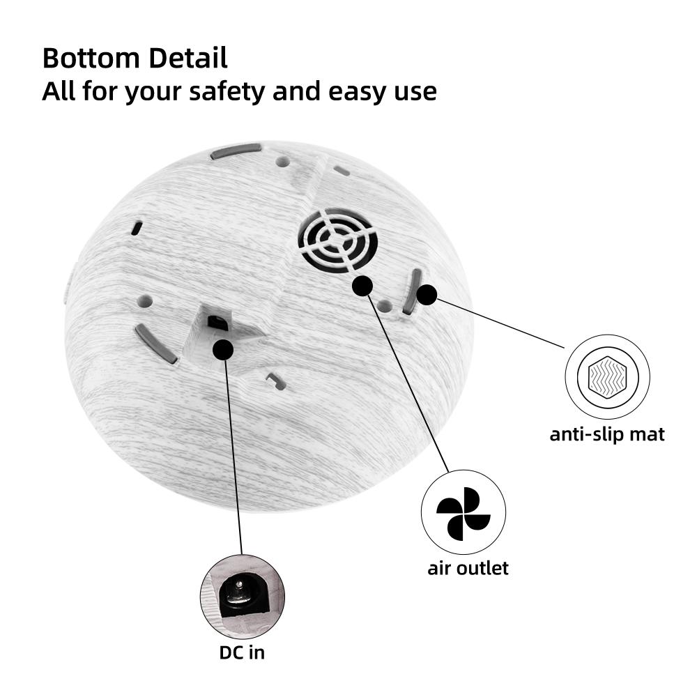 Essential Oil Diffuser, 550ml Scent Diffuser with waterless auto Off and Timer Functions, Mist humidifier with Lighting, eco-Friendly Materials, Perfect for Office and Home.