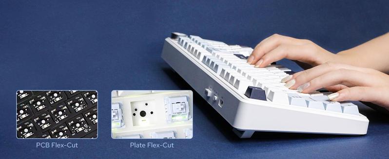 (Hot)AULA F99 Pro Full Size Wireless Mechanical Keyboard with Knob,Tri-Mode BT5.0/USB-C/2.4GHz Hot Swappable Keyboard,Pre-lubed Switches,Gasket Structure,RGB Backlit Computer Gaming Keyboard (Side Printed Black) Creamy keyboard