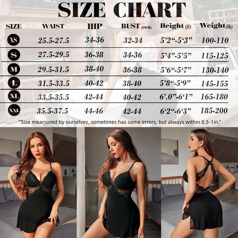 Avidlove Women Lingerie  Lace Chemise Sleepwear Nightgown Bodysuit Lingerie nightgown,Christmas Lingerie