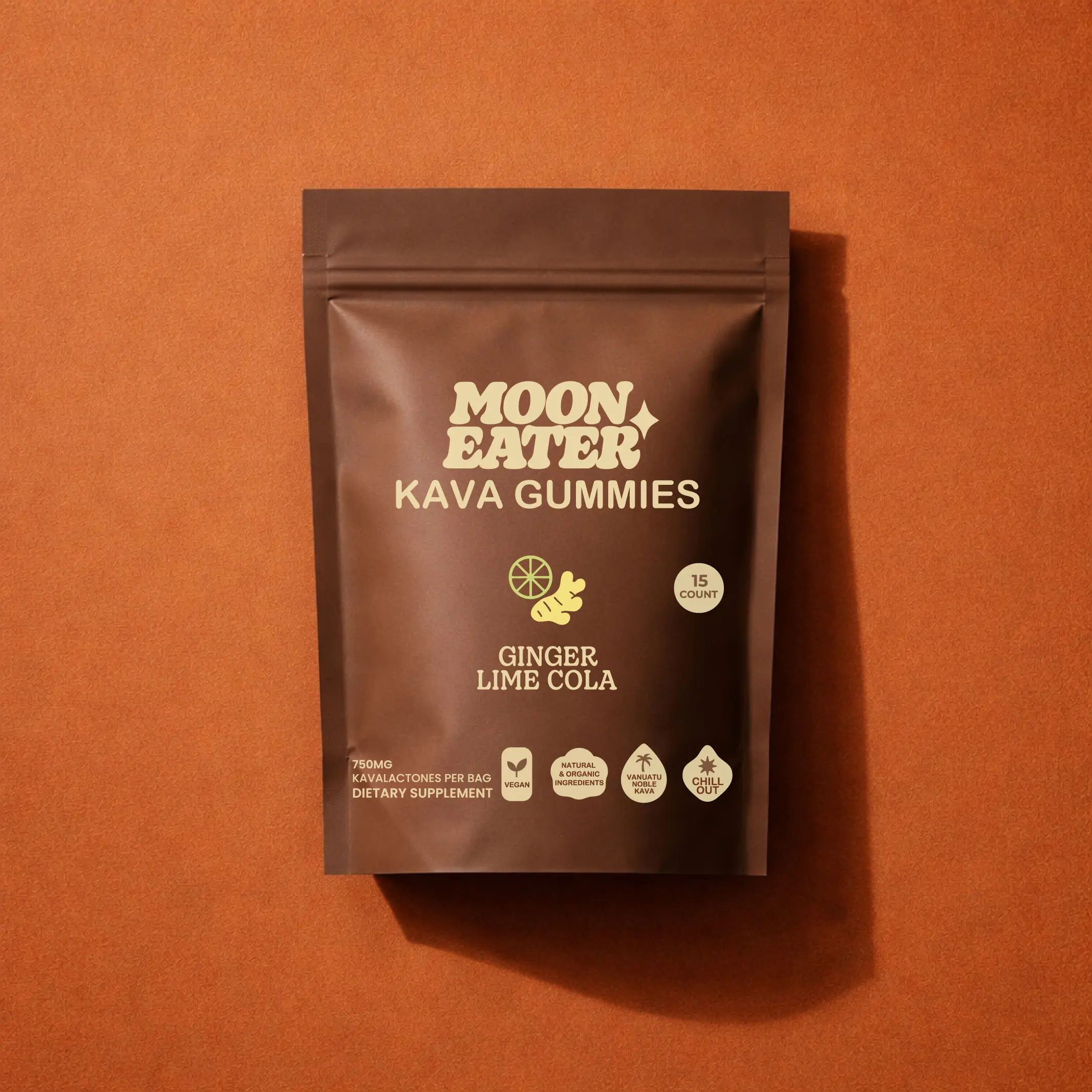 MoonEater Kava Gummy, New Ginger Lime Cola, Herbal Herbal Supplement