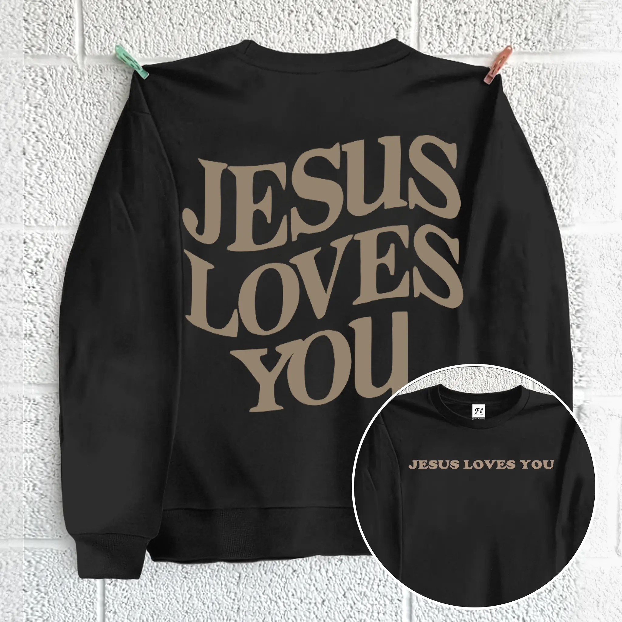 Jesus Loves You-Sweatshirt