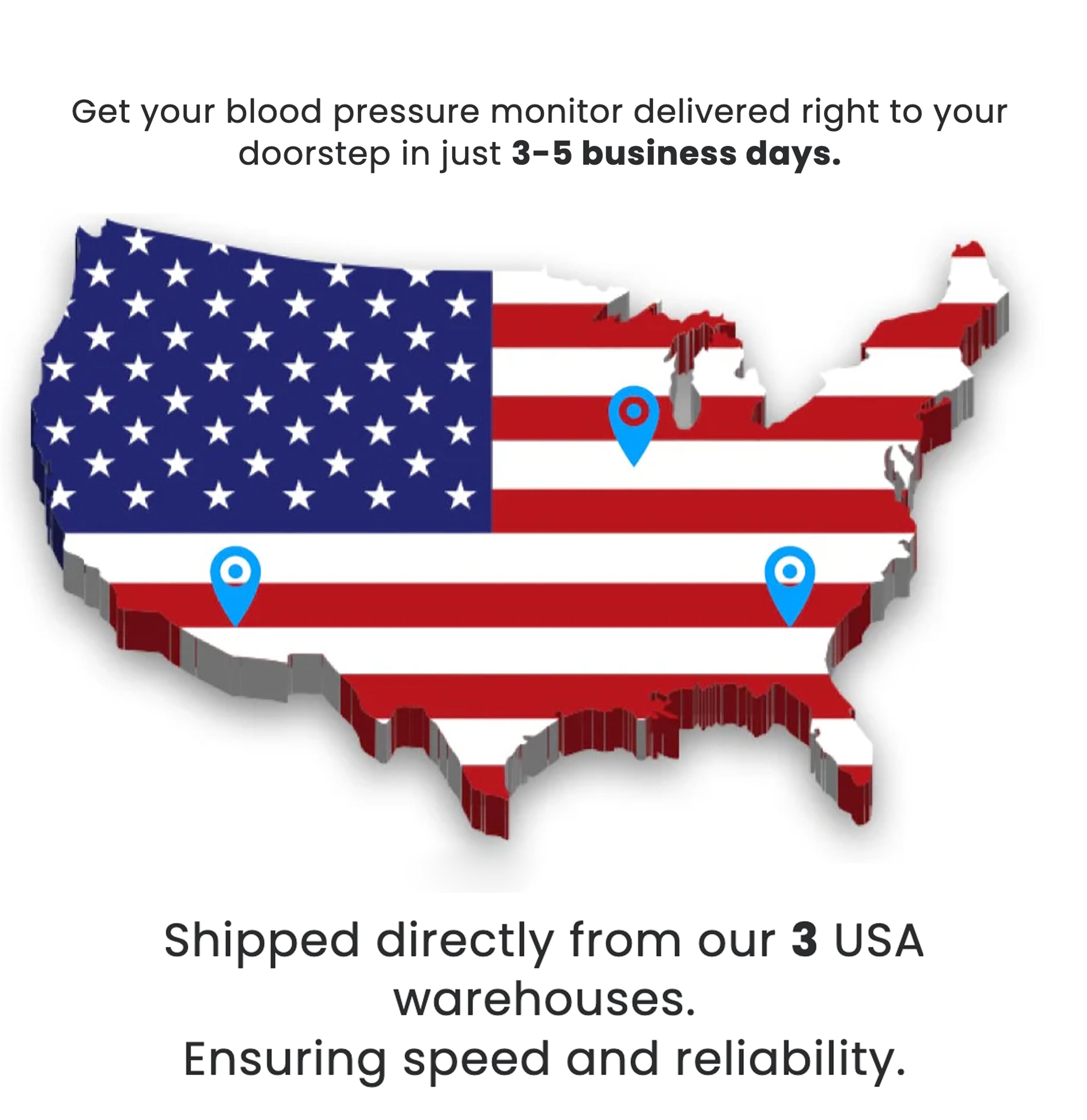 Upper Arm Blood Pressure Monitor for Home Use, Smart BP Machine with App Tracking, Large Cuff, One-Touch, Alphamed Healthcare